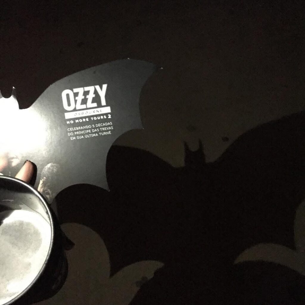 Material de divulgação do último show de Ozzy em BH, em 2018 (Foto: Wallace Graciano)