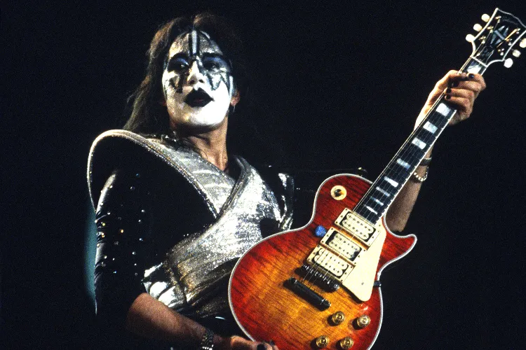 Ace Frehley performing with KISS in Sacramento, Calif. in 1996. Credit : Tim Mosenfelder/Getty